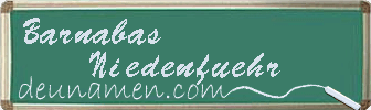 Barnabas Niedenfuehr Visitenkarte